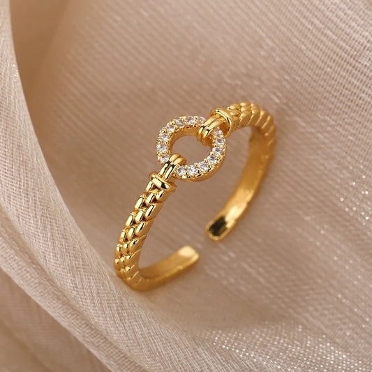 bays anillo acero inoxidable mujer accesorios ring jewelry fashion