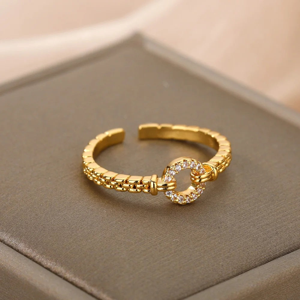 bays anillo acero inoxidable mujer accesorios ring jewelry fashion 