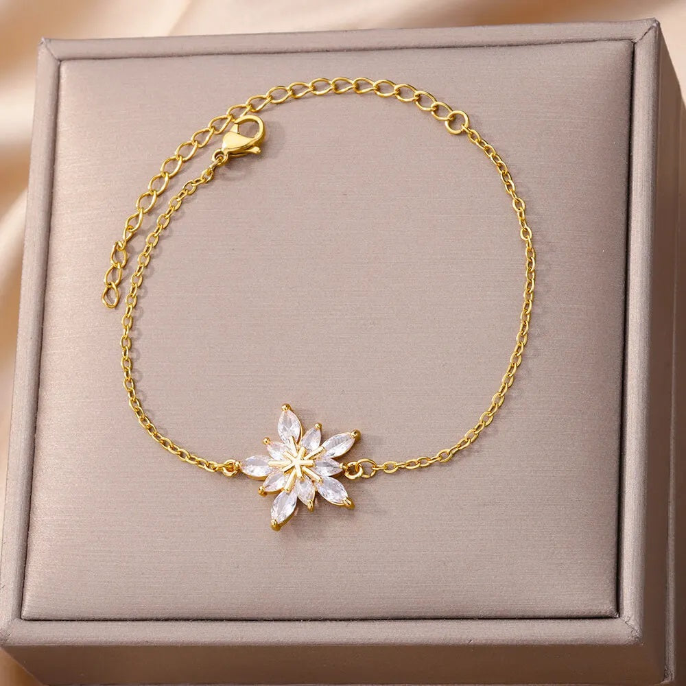 bays pulsera acero elegante regalo circonitas bracelet stainless steel jewelry look