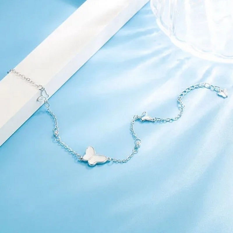 bays pulsera plata mariposa elegante regalo circonitas bracelet sterling silver jewelry look 