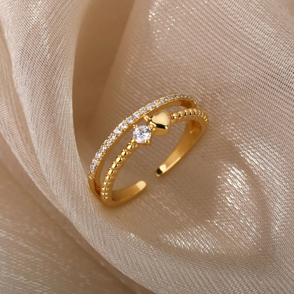 bays anillo acero inoxidable mujer accesorios ring jewelry fashion 